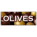 Signmission OLIVES BANNER SIGN greek green black kalamata olive oil manzanilla cured B-Olives
